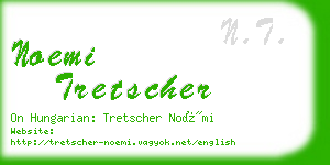 noemi tretscher business card